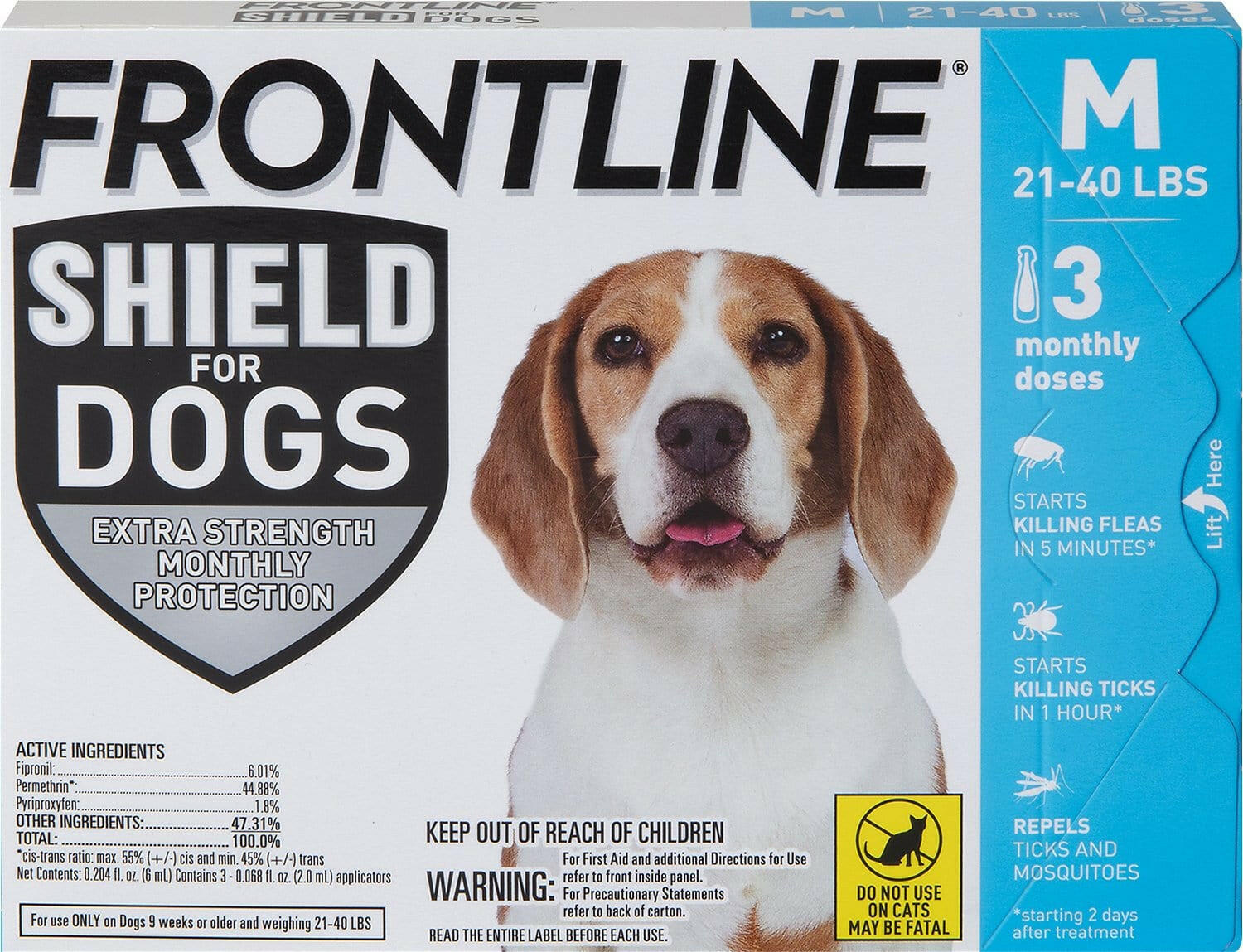 Frontline Shield for Medium Dogs (21-40 lbs)