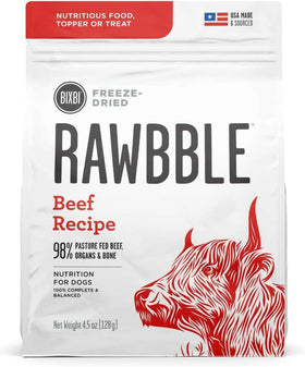 Bixbi Rawbble Freeze-Dried Dog Food, Beef Recipe