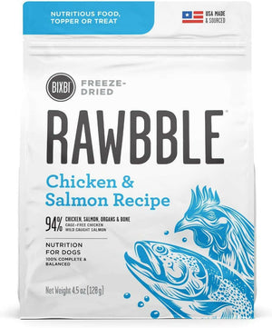 Bixbi Rawbble Freeze-Dried Dog Food Chicken & Salmon Recipe - 4.5 oz - Dog Food 1