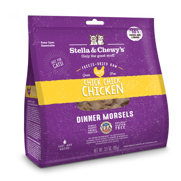 Stella & Chewy's Grain Free Chick Chick Chicken Dinner Morsels Freeze Dried Raw Cat Food