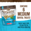Merrick Fresh Kisses Dog Dental Treats With Mint Breath Strips Dog Treats for Medium Breeds