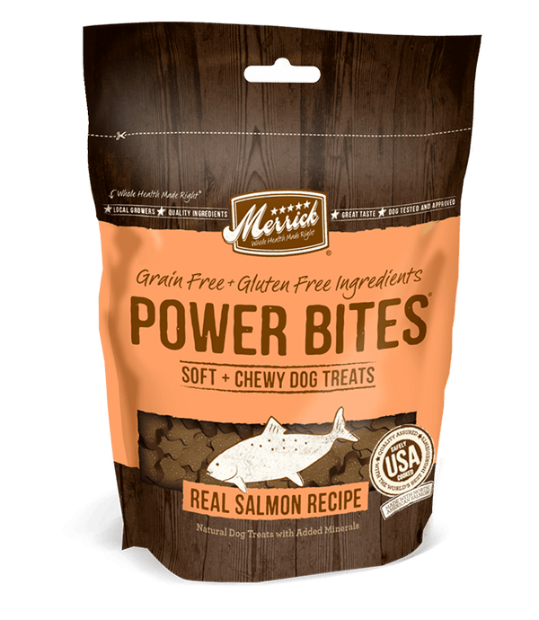 Merrick Power Bites Grain Free Salmon Dog Treats
