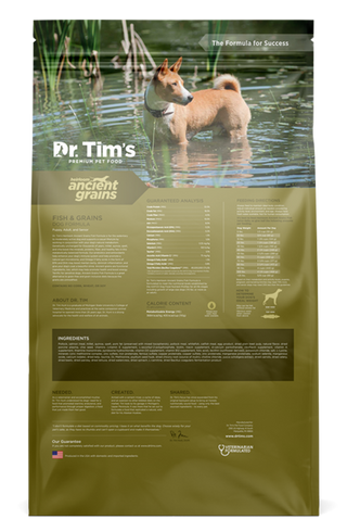 Dr. Tim's Heirloom Ancient Grains Fish Recipe Dry Dog Food