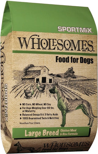 SPORTMiX Wholesomes Large Breed Chicken Meal & Rice Recipe Dry Dog Food