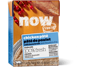 Petcurean NOW! Fresh Grain Free Chicken Pate with Bone Broth Wet Cat Food
