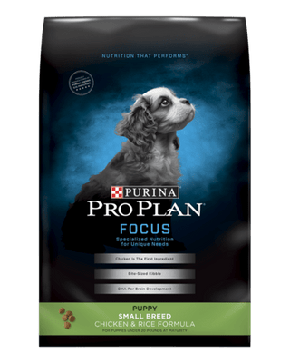 Purina Pro Plan Chicken & Rice Formula Puppy Small Breed Dry Dog Food