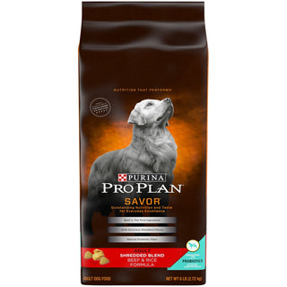 Purina Pro Plan Shredded Blend Beef & Rice Formula Adult Dry Dog Food