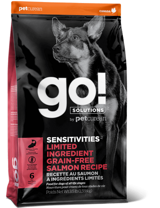Petcurean GO! Solutions Sensitivities Limited Ingredient Grain Free Salmon Recipe Dry Dog Food