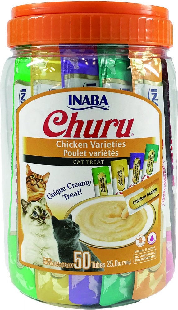 Inaba Churu Chicken Puree Cat Treat Variety Pack