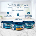 Blue Buffalo Tastefuls Adult Natural Pate Variety Pack with Chicken, Turkey & Chicken, and Ocean Fish & Tuna Entrees Wet Cat Food