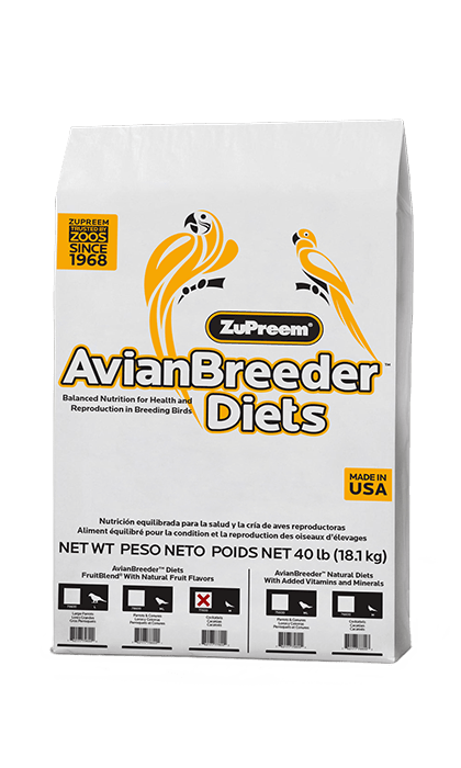 Zupreem AvianBreeder FruitBlend Flavor Food with Natural Flavors for Medium Birds