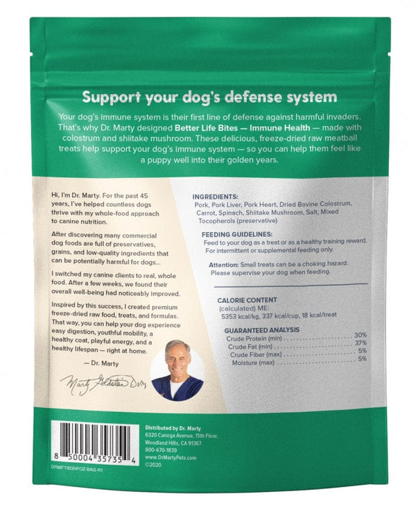 Dr. Marty Better Life Bites Immune Health Freeze Dried Dog Treats (3.5 oz)