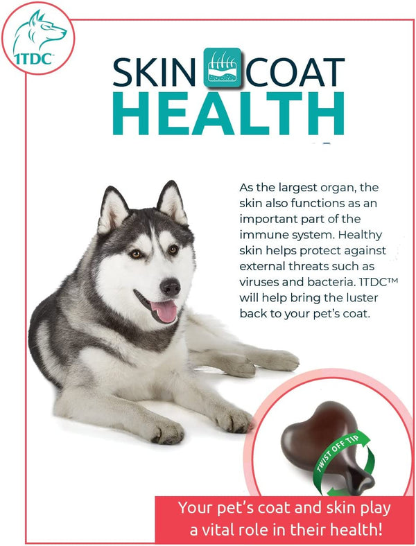 1-tetradecanol complex helps support health skin in dogs and cats