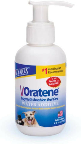 Zymox Oratene Enzymatic Water Additive Liquid for Dogs & Cats - 4 fl oz