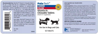 Vitamin K1 25mg (50 chewable tablets)