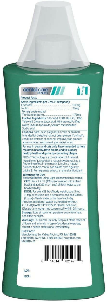 C.E.T. Aquadent Fr3sh Dental Solution