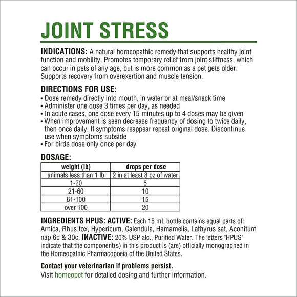 HomeoPet Joint Stress (15 ml)