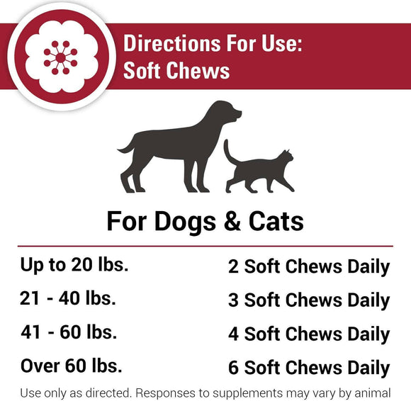 Vet Classics Allergy Skin & Coat Soft Chews for Dogs & Cats (90 chews)