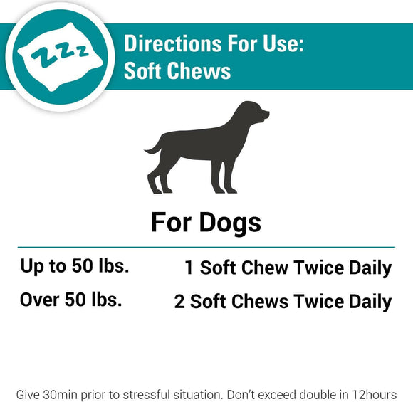 Vet Classics Anxiety & Stress Soft Chews for Dogs (120 count)