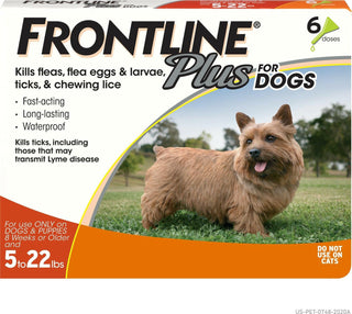 Frontline Plus for Small Dogs (5-22 lbs) Orange Box