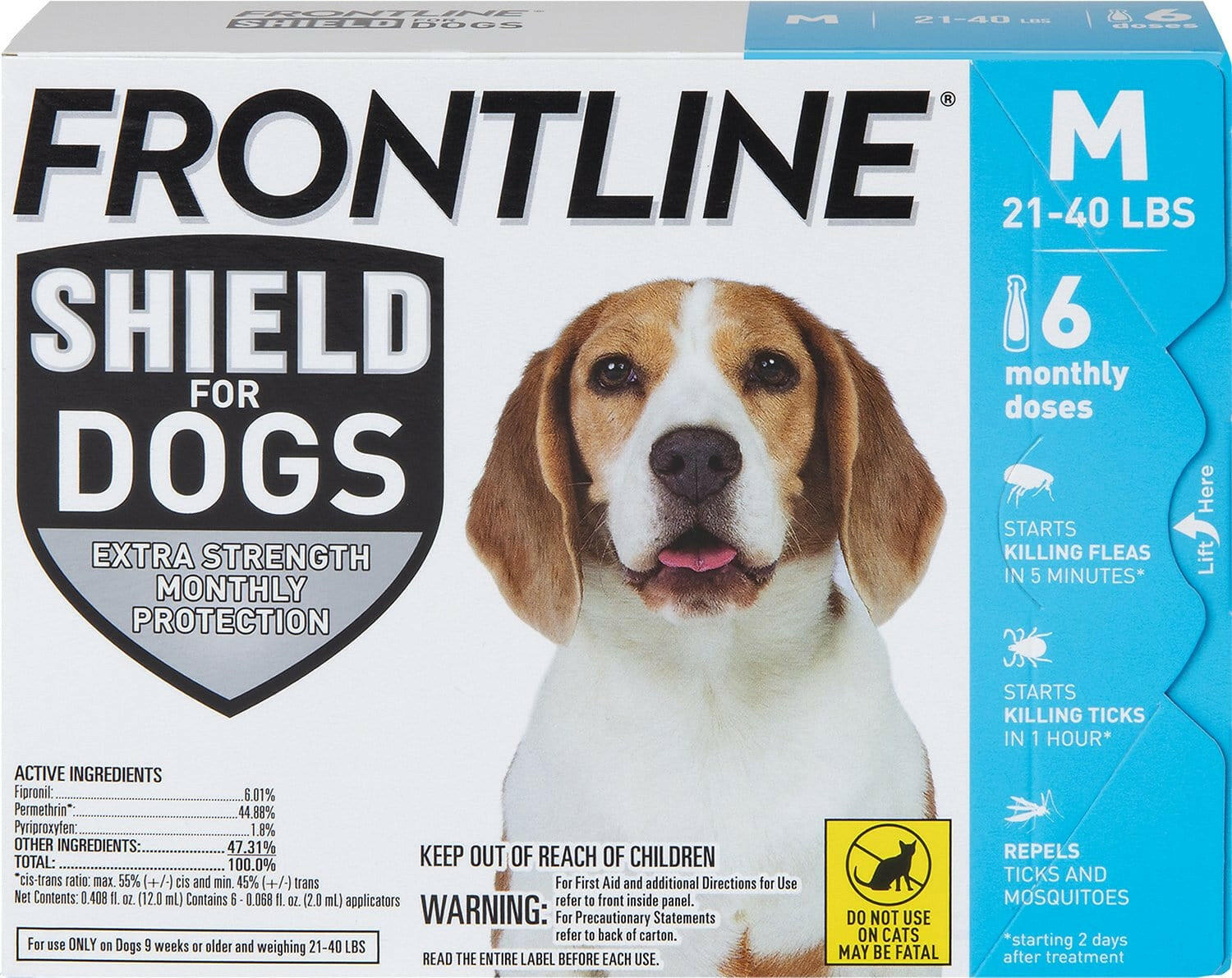 Frontline Shield for Medium Dogs (21-40 lbs)