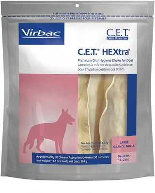 C.E.T. HEXtra Dental Chews for Large Dogs