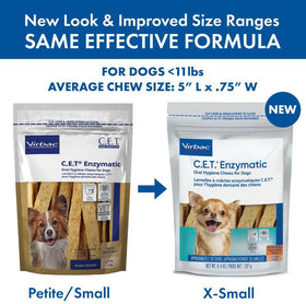 C.E.T. Enzymatic Dental Chews for Extra Small Dogs