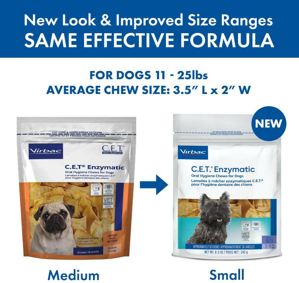 C.E.T. Enzymatic Dental Chews for Small Dogs