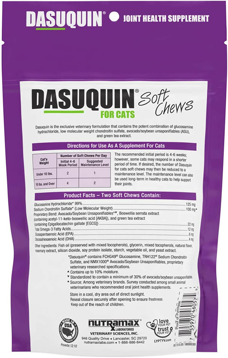 dasuquin feline directions for use