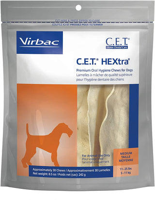 C.E.T. HEXtra Dental Chews for Medium Dogs