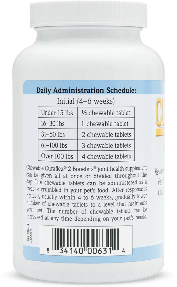 Curaflex 2 Bonelets (120 chewable tablets)