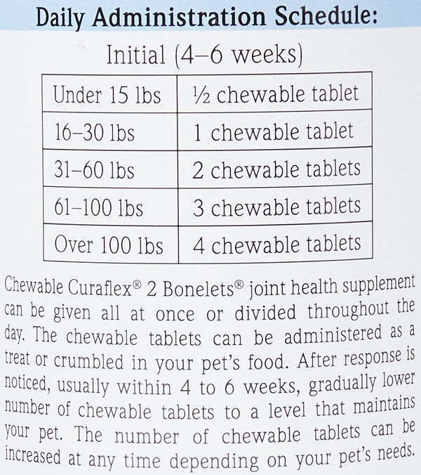 Curaflex 2 Bonelets (120 chewable tablets)