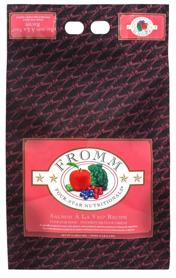 Fromm Four Star Salmon A La Veg Dog 12 lb