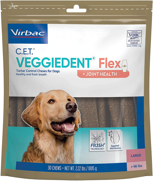 C.E.T. VeggieDent Flex + Joint Health for Large Dogs