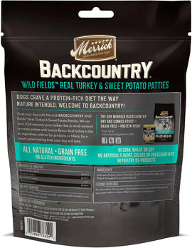 Merrick Backcountry Wild Prairie Turkey and Sweet Potato Pattie Dog Treats (4 oz)