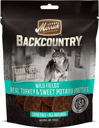 Merrick Backcountry Wild Prairie Turkey and Sweet Potato Pattie Dog Treats (4 oz)