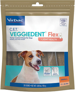 C.E.T. VeggieDent Flex + Joint Health for Small Dogs