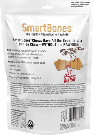 SmartBones Peanut Butter Chew Bones (24 mini bones)