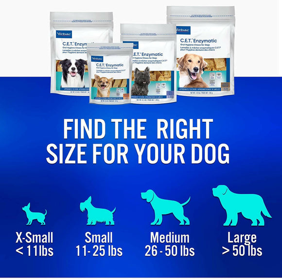 C.E.T. Enzymatic Dental Chews for Large Dogs