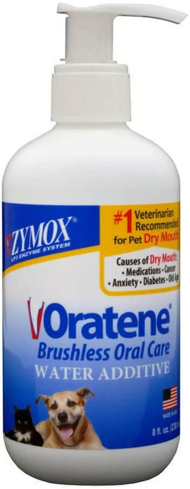 Zymox Oratene Enzymatic Water Additive Liquid for Dogs & Cats - 8 fl oz