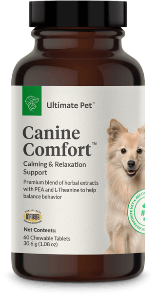 Ultimate Pet Nutrition Canine Comfort Calming and Relaxation Support (60 chewable tablets)