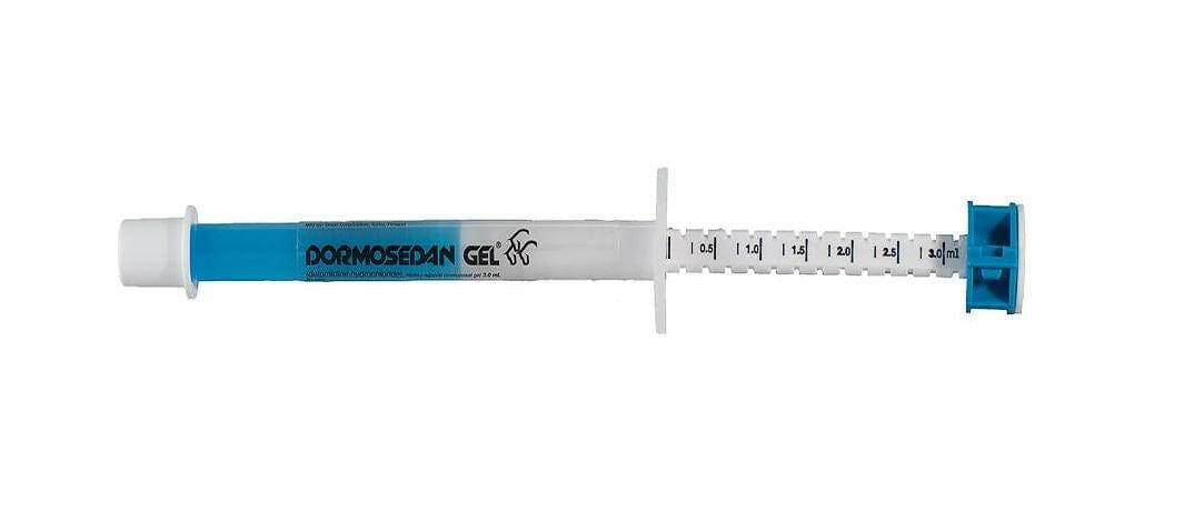 Detomidine Hydrochloride for Horses is a sedative and restraint for horses. The veterinary gel comes in a 3 mL syringe and is adminstered sublingually. 