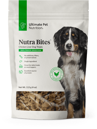 Ultimate Pet Nutrition Nutra Bites Freeze Dried Chicken Liver Treats (4 oz)