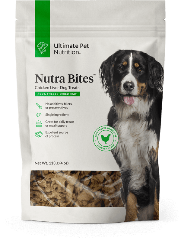 Ultimate Pet Nutrition Nutra Bites Freeze Dried Chicken Liver Treats (4 oz)