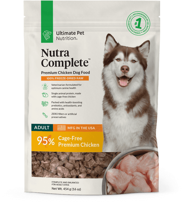 Ultimate Pet Nutrition Nutra Complete Premium Chicken Freeze-Dried Raw Dog Food (16 oz)