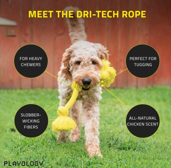 Playology Chicken Scented Dri-Tech Rope Large