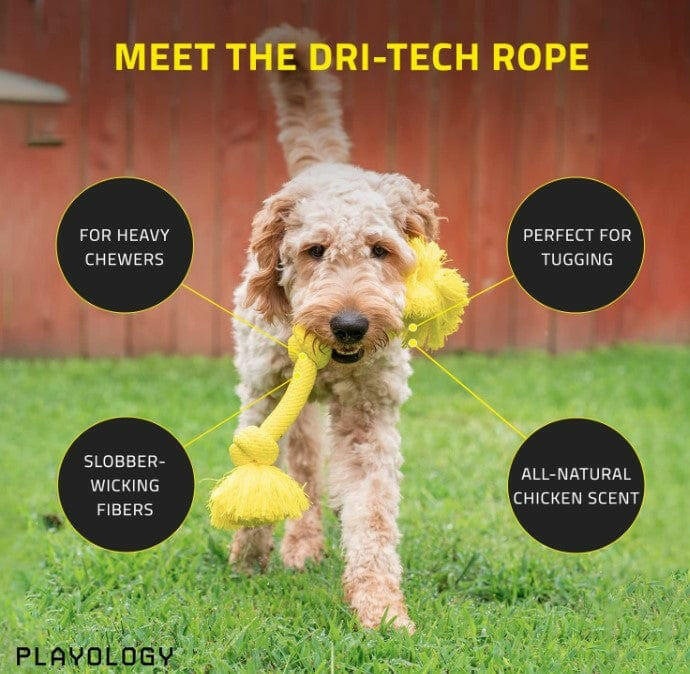 Playology Chicken Scented Dri-Tech Rope Large - 0