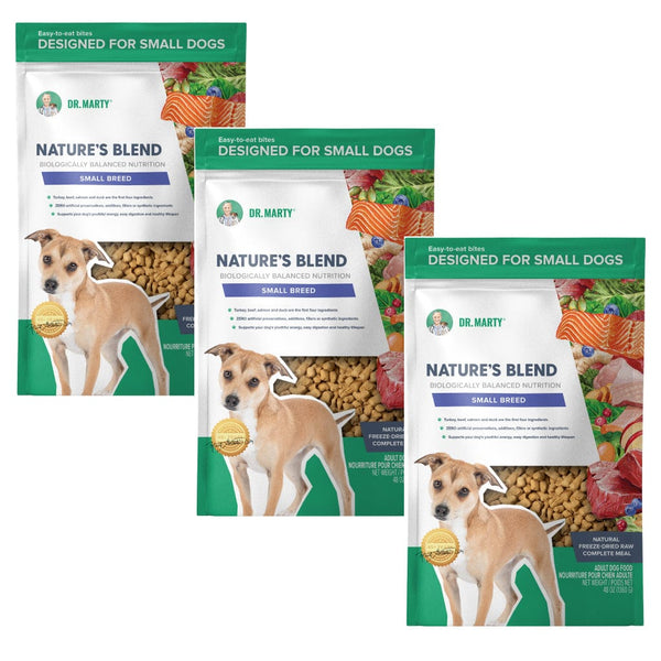 Dr. Marty Nature's Blend Small Breed Freeze Dried Raw Dog Food (48 oz) (3-Pack)