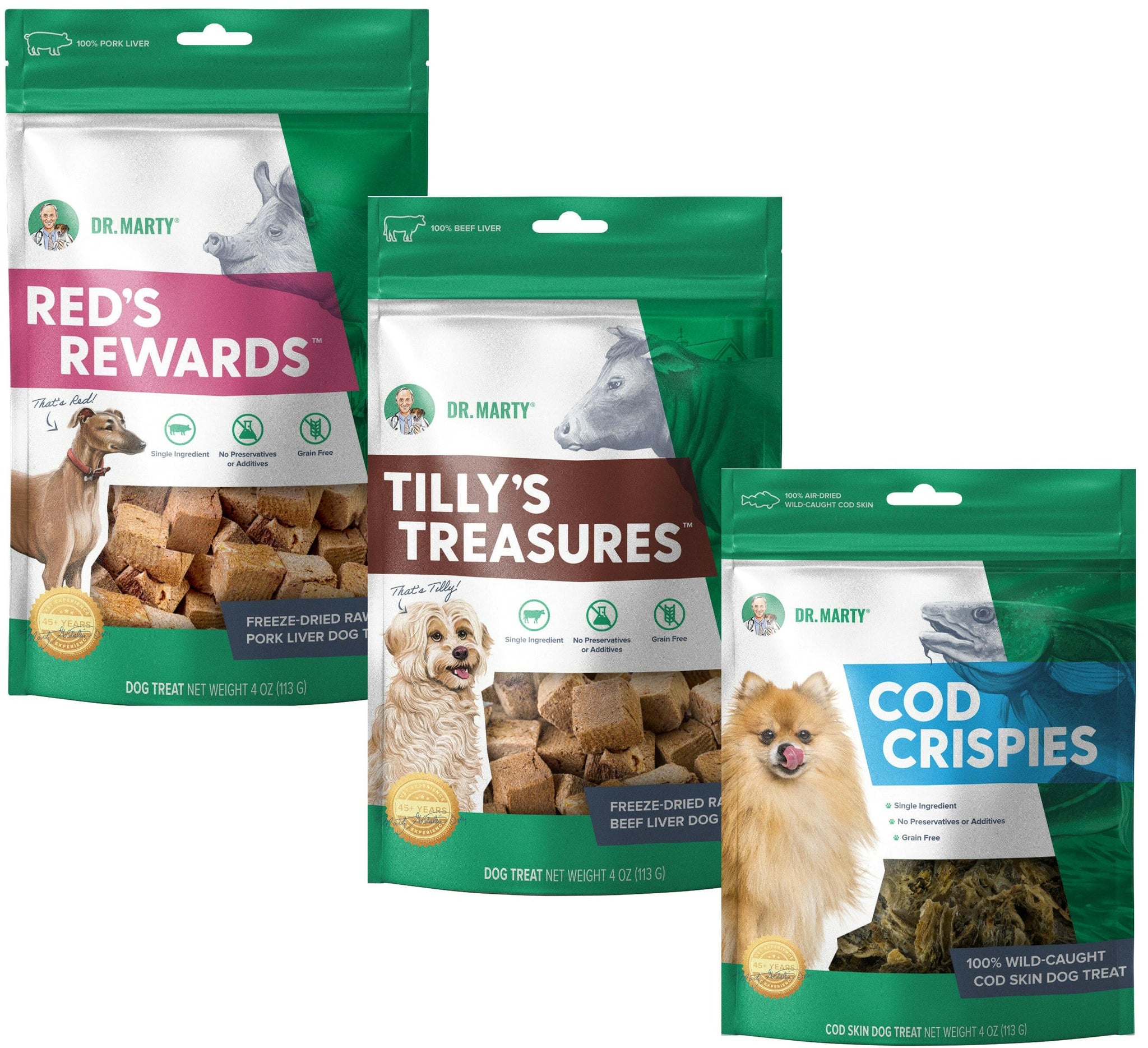 Spoil Your Pup Dr. Marty's FreezeDried Raw Dog Treats Bundle