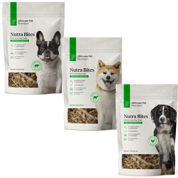 Ultimate Pet Nutrition Nutra Bites Freeze Dried Treat Bundle!